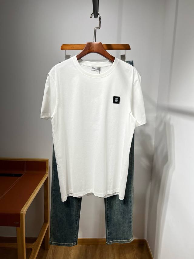 New couple style! The design of the new high-end double mercerized cotton short-