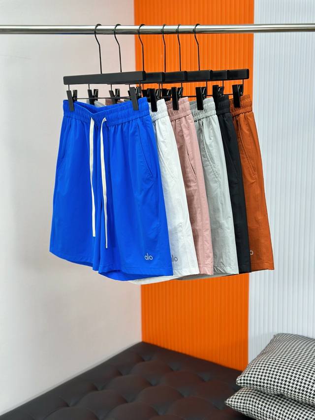 Alo2025 new summer sports casual shorts, made of customer-supplied polyester fib