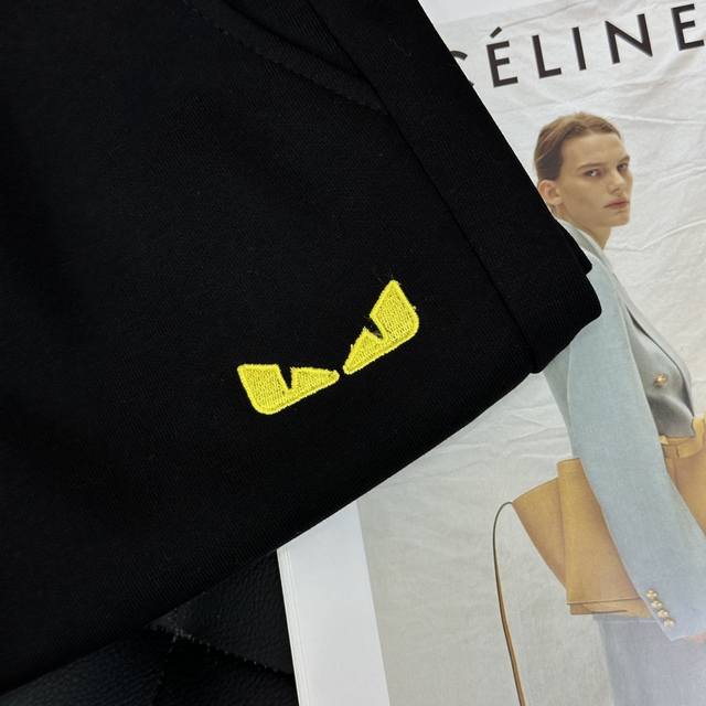 Fendi new summer men's casual shorts, classic devil eye design, Fendi's favorite