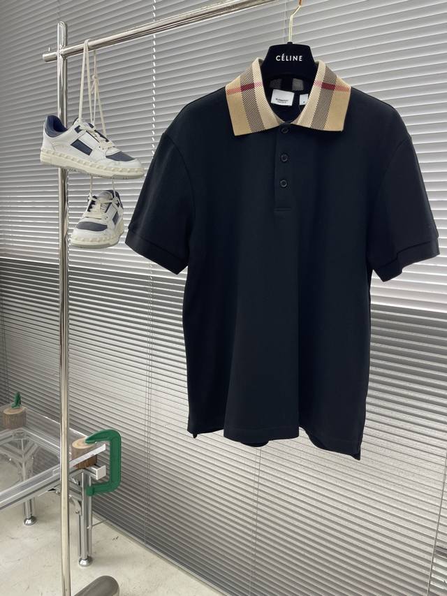 Bbr Cotton Polo Shirt with Pearl Mesh Made of cotton pearl mesh fabric, it is br