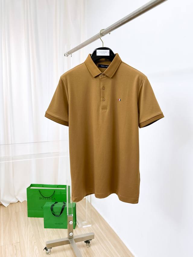 New arrival Tommy 2025Ss summer new letter logo men's lapel Polo shirt! Classic