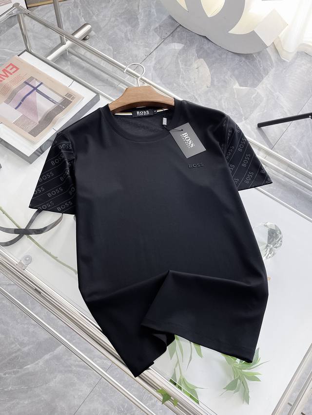 Boss 2025 Spring and Summer New Releases, the Latest Short-sleeved Round Neck T-