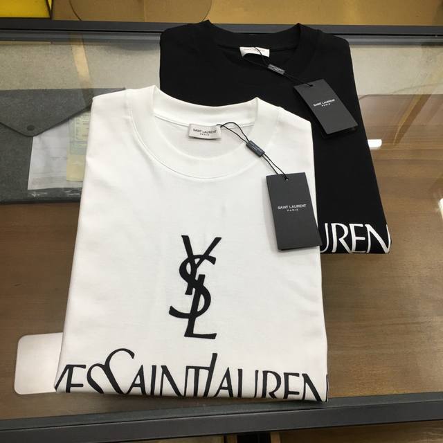 New product Ysl... 2025 Spring and Summer first counter newest short-sleeved rou