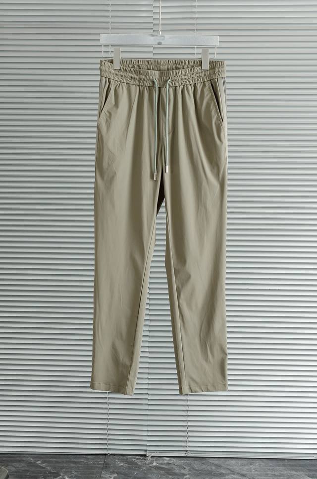 New# Miu Miu 2025Ss latest lightweight cotton casual pants for spring and summer