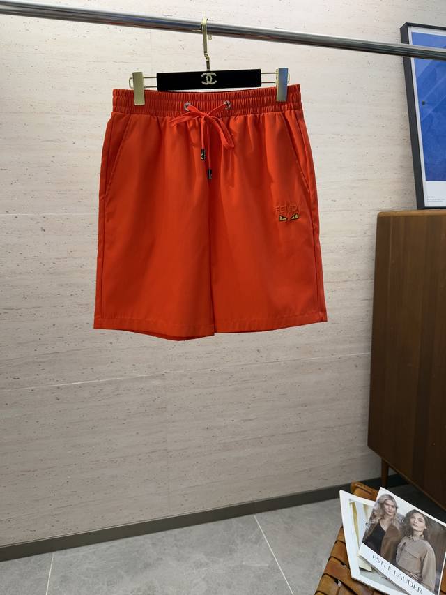 Fend2025 Drawstring versatile men's casual shorts shorts #Choose meticulous work