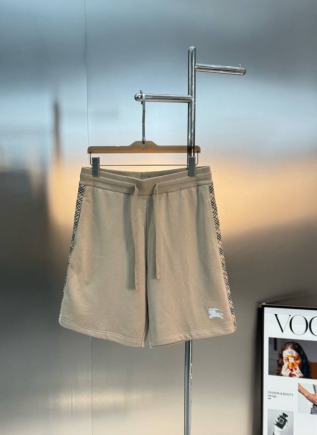 Bbr*Burberry 25S original woolen loop shorts. Customized design of new side webb