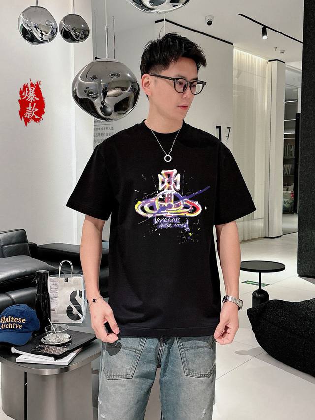 Empress Dowager Cixi, 2025 spring and summer new fashion round neck short sleeve