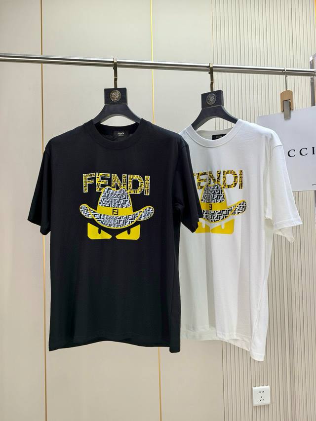Fendi 2530 Spring and Summer New Fashion Round Neck Short Sleeve Haute Couture V
