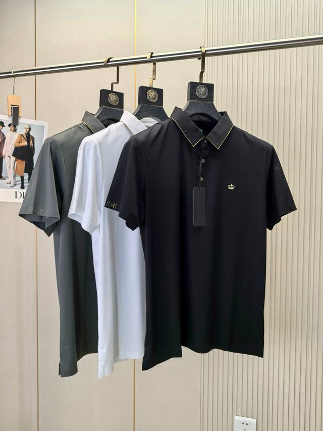 Dg Dolce & Gabbana. 25 Spring and Summer new original men's lapel short-sleeved