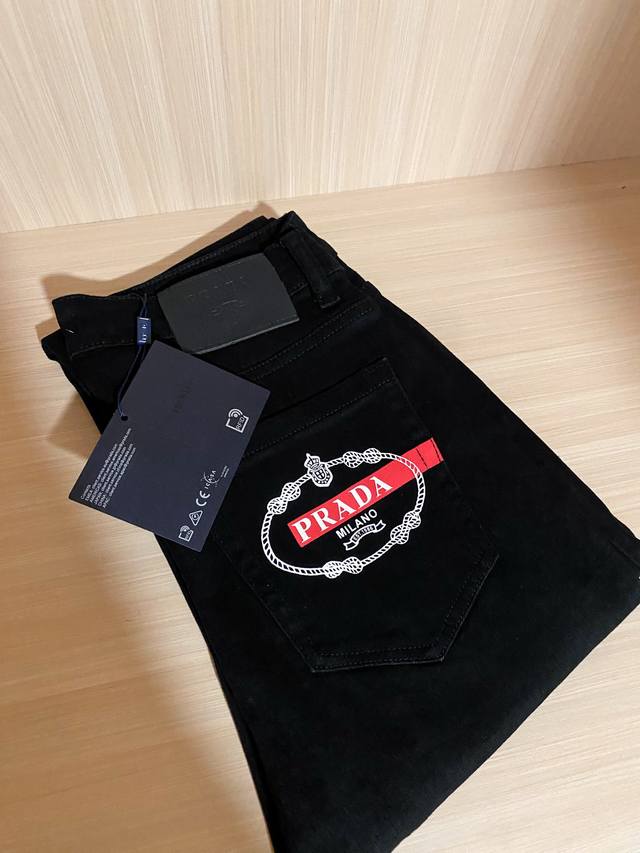 Prad 25 Hot-selling spring and summer jeans Classic trendy blue soft skin-friend