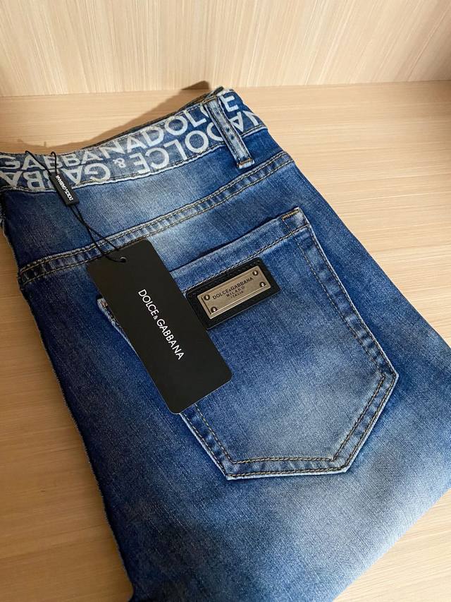 Dg 2025 new jeans, washed and not easy to deform and fade, three-dimensional tai
