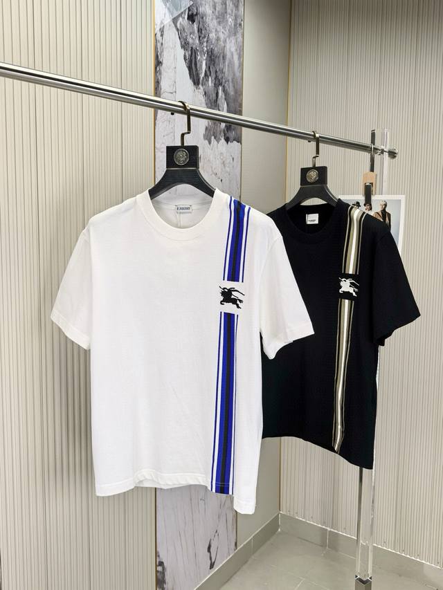 Burberry, 25 Spring and Summer new original men's round neck short-sleeved T-shi