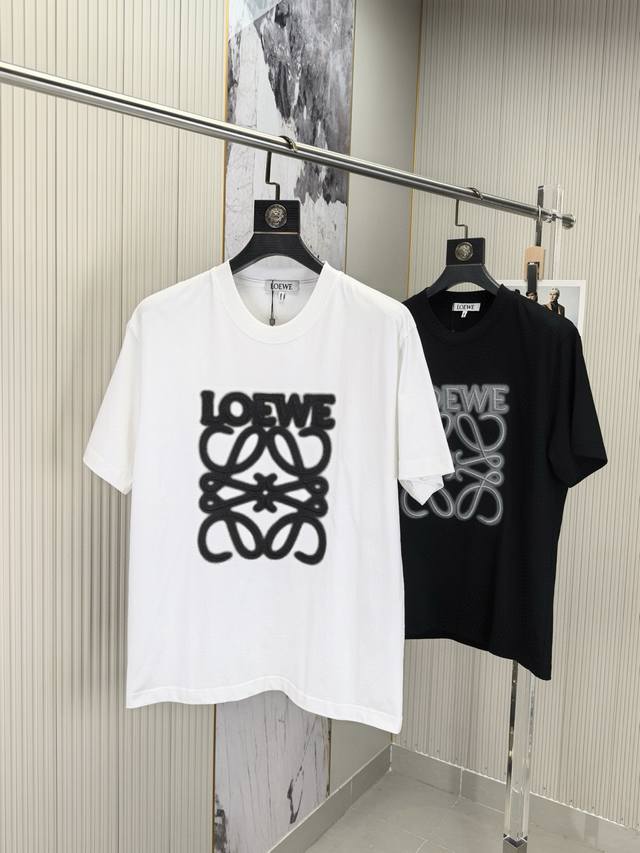Loewe, 25 Spring/Summer new original men's round neck short-sleeved T-shirt coun