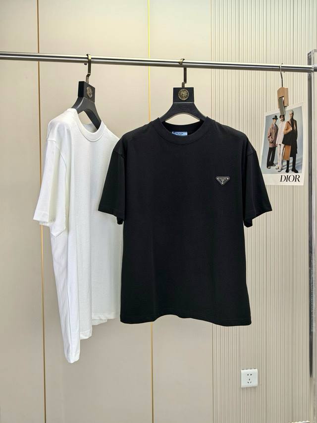 Prada 2530 Spring and Summer New Fashion Round Neck Short Sleeve High-end Custom