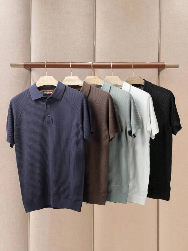 Loro Piana Ss25 Spring and Summer Men's Wear Colors: White, Light Blue, Brown,