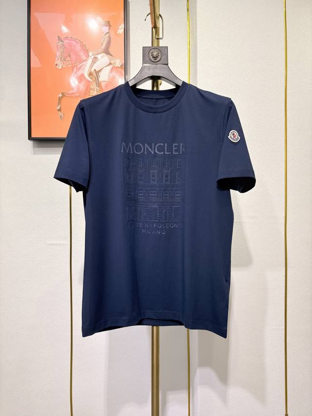 Moncler 2025 new high-end fashion casual round neck short sleeves, fashionable c