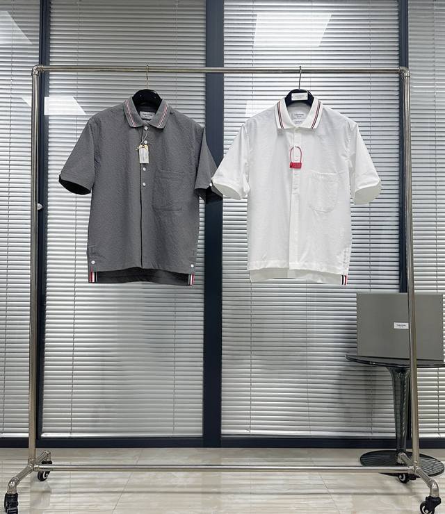 Shirt | Seersucker short-sleeved shirt Tb25Ss New Japanese custom-made seersucke