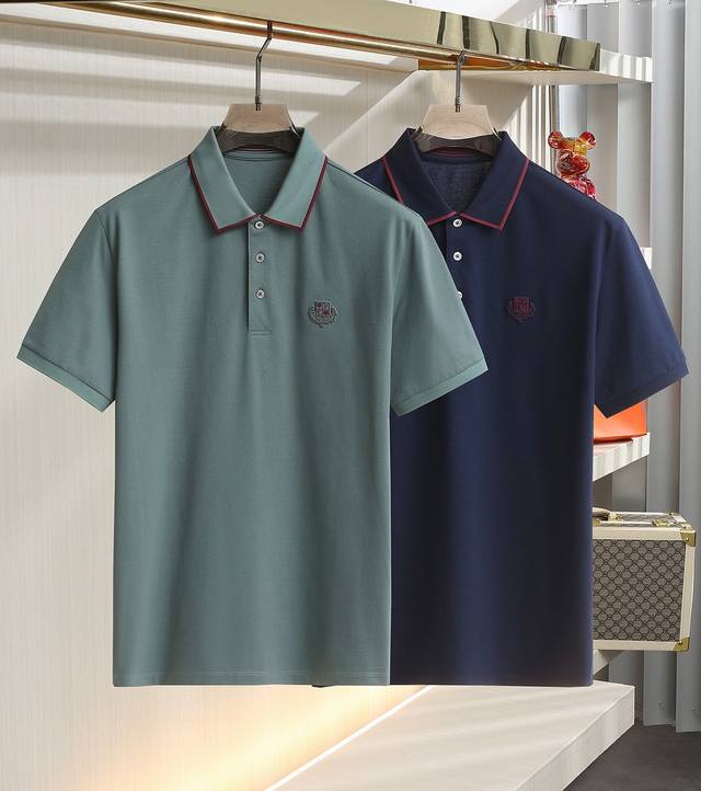 2025Ss New Summer Lp official website's latest lapel Polo shirt, with brand logo