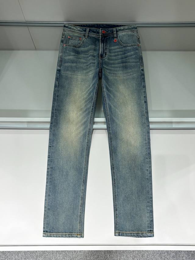 Shop details Kiton# 25 Spring and Summer original men's fashion casual denim jea