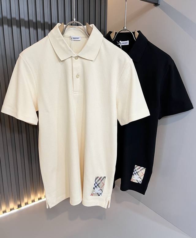 Bur*Erry 2025 Spring/Summer new men's short-sleeved Polo shirt, the brand's late