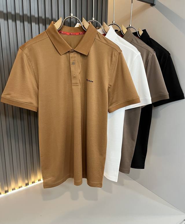 Kiton 2025 Spring and Summer new Polo shirt, made of imported exclusive pique co