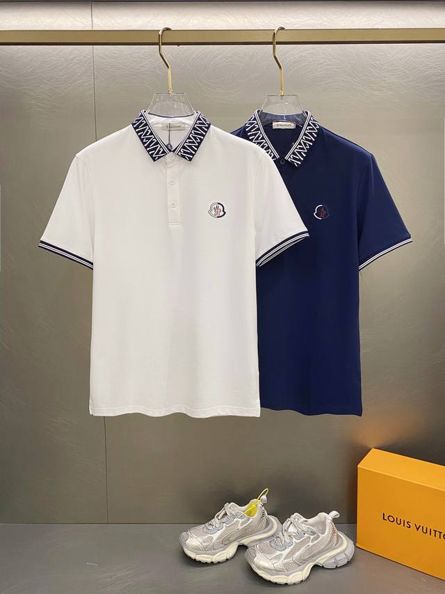 Moncler 25Ss new spring and summer short-sleeved lapel T-shirt Polo, the highest