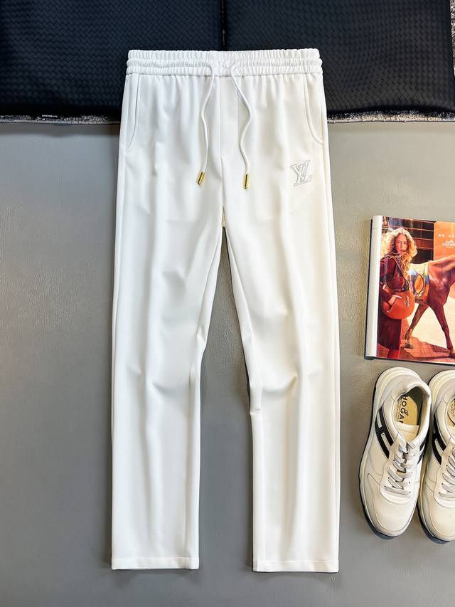 Lv25Ss Spring and Summer new thin air layer cotton drawstring casual pants, men'