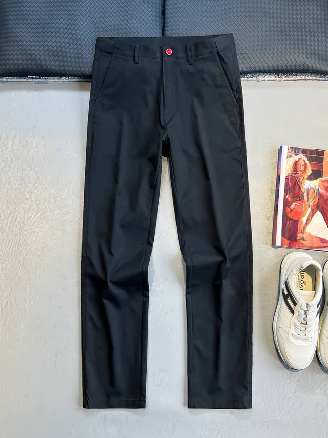 Kiton25Ss new spring and summer stretch fiber blended twill fabric casual pants,
