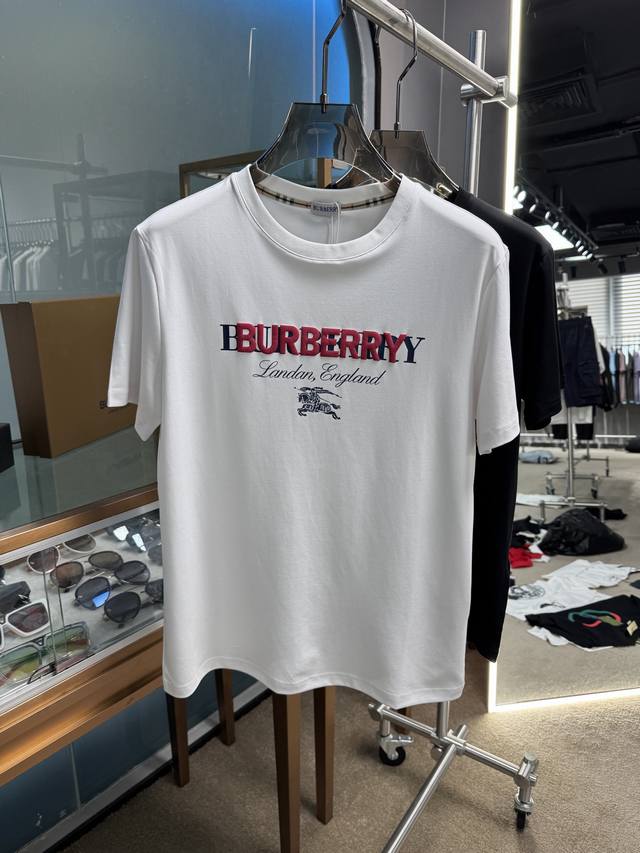 New 25Ss Bbr Latest short-sleeved original custom mercerized cotton fabric feels