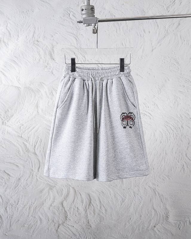 Balenciaga new shorts classic print shorts Light luxury men and women's daily co