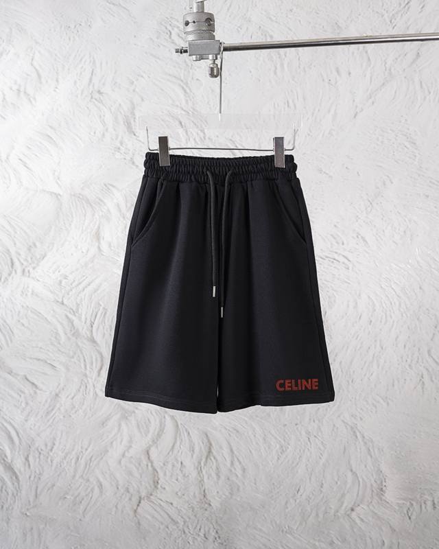 Celine's new shorts classic print shorts A must-have item for men and women's da