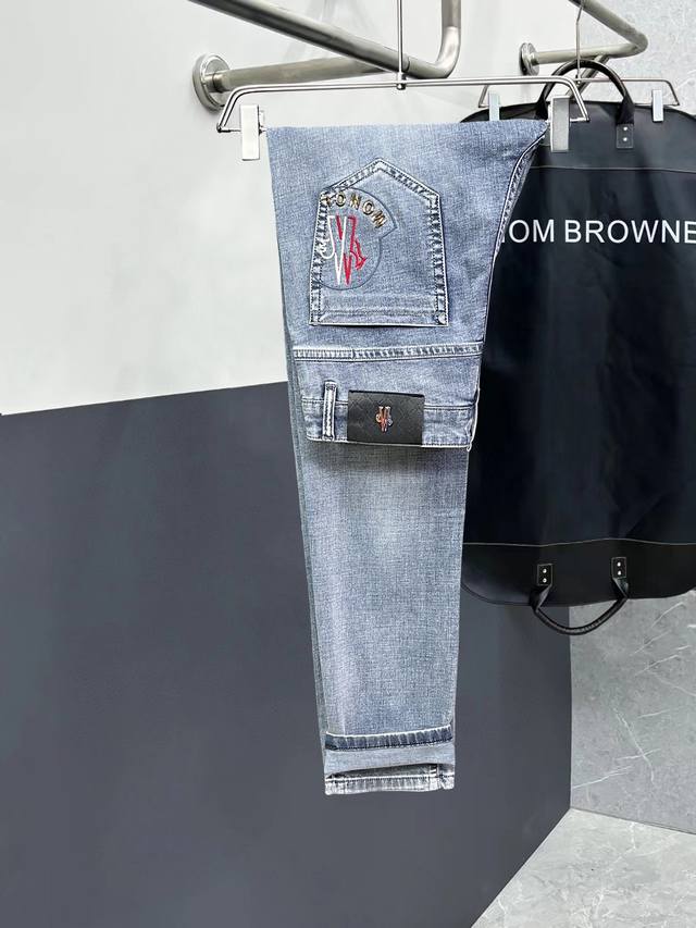 Moncler official website high-end new original few handsome jeans, 100% original