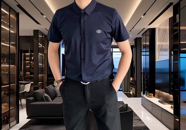 D*Or Dior 2025 Spring and Summer new men's original casual short-sleeved shirt o