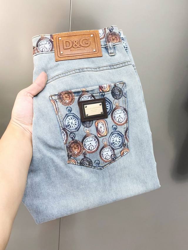 Dg Dolce & Gabbana 2025 spring and summer new men's slim-fit jeans, official web