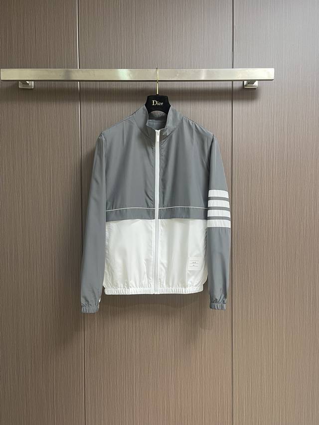 Tops and pants Thombrowne Tb 2025Ss summer new patchwork zipper jacket and pants