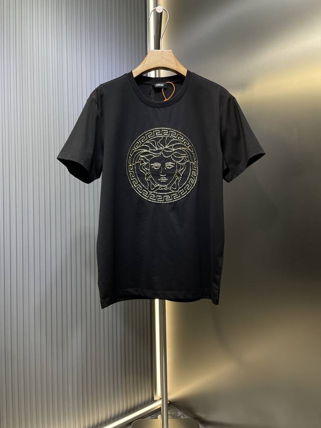Versace top original 2025 spring and summer new product German imported 36-color