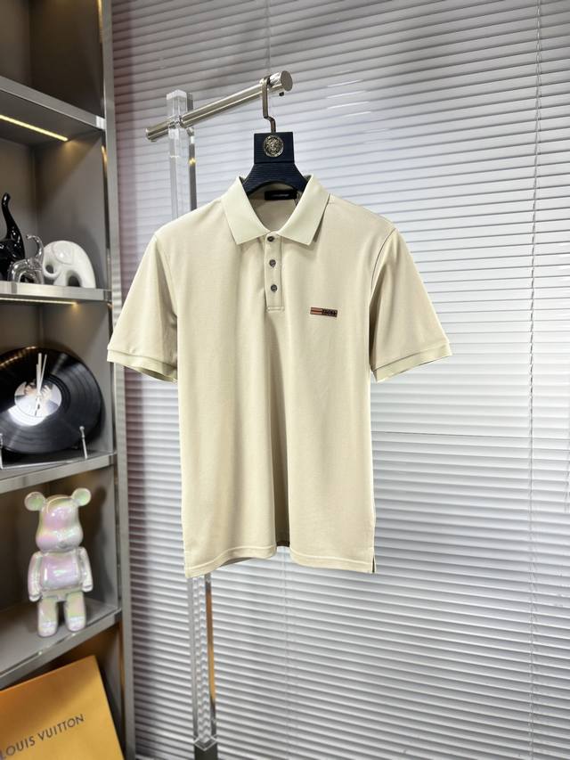 Zz* Zegna Ss25 Spring and Summer new style lapel Polo shirt High-quality piqu