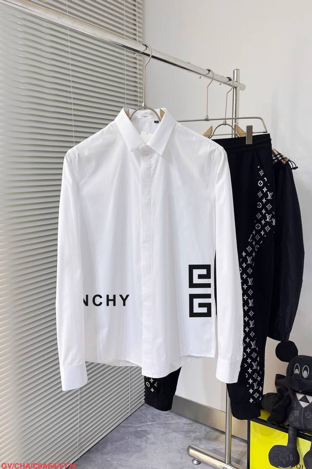 P940 Gv Givenchy's latest spring men's must-have shirt, 100% natural cotton, com