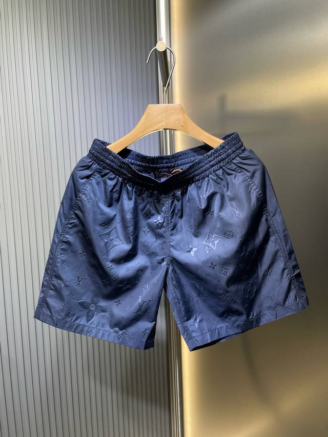 Louis Vuitton top replica beach full print casual shorts R process description: