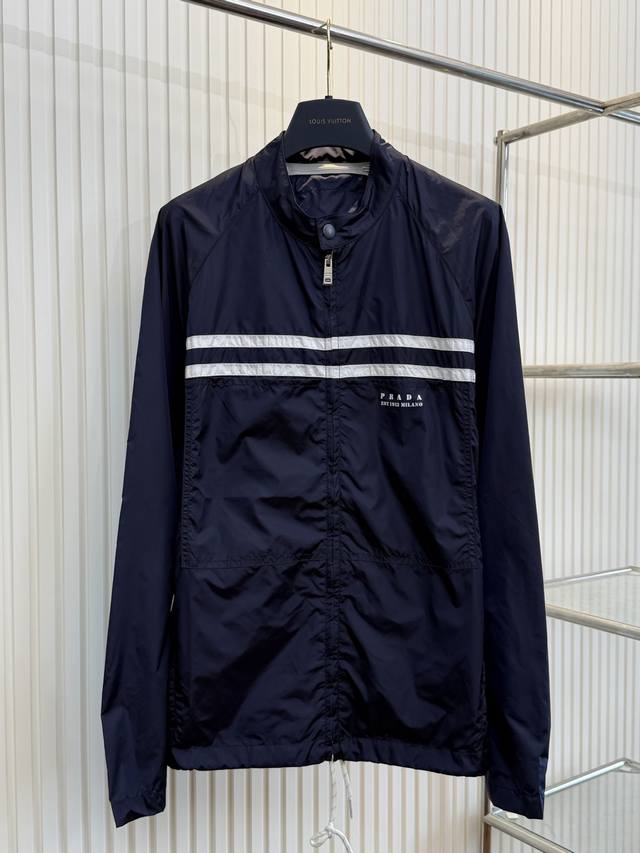 Prada 25Ss spring and summer new detachable hooded sun protection jacket Size: S