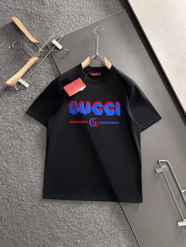 2025Ss Spring and Summer latest round neck fashion short-sleeved T-shirt, offici