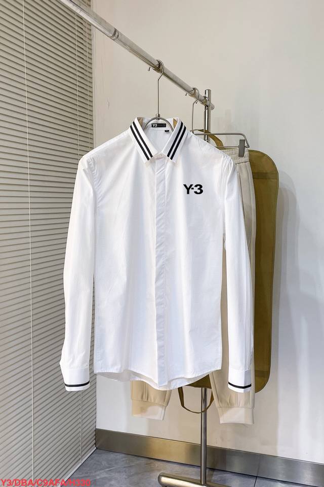 H330 Y-3Y3 2025Ss new long-sleeved shirt, high-end version! Custom-made fabrics