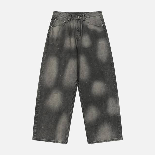 5006# Japanese niche brand Ancellm25Ss new style washed rendering heavy ink spra