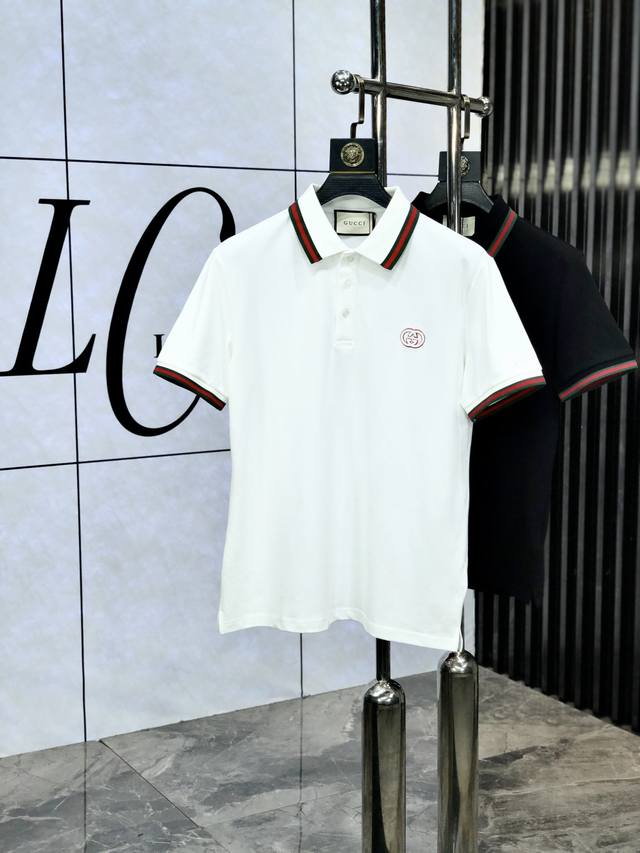 Gucci. The new men's logo short-sleeved Polo shirt for spring and summer 2025 co