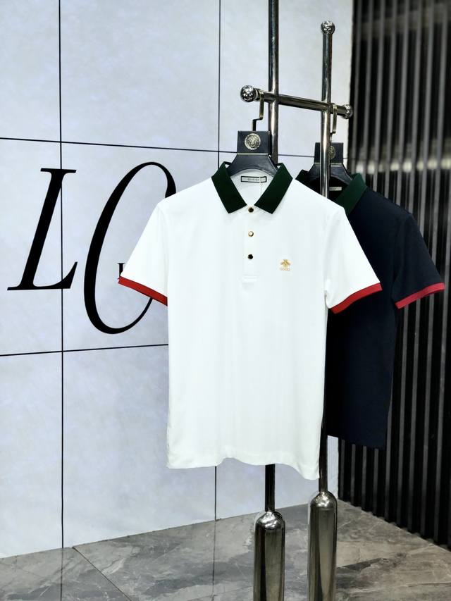 Gucci. The new men's logo short-sleeved Polo shirt for spring and summer 2025 co
