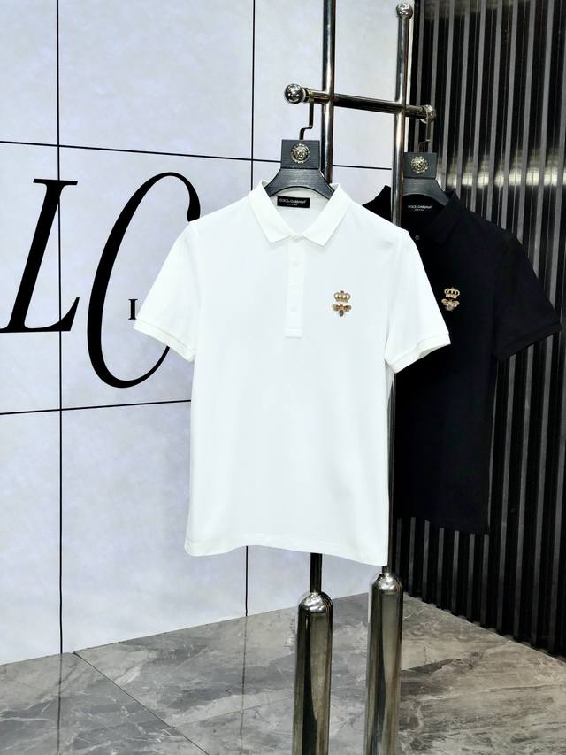 D&G. The new men's logo short-sleeved Polo shirt for spring and summer 2025 cont