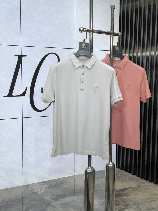 Bc. The new men's logo short-sleeved Polo shirt for spring and summer 2025 conti