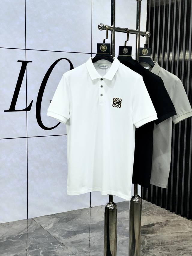 Loewe. The new men's logo short-sleeved Polo shirt for spring and summer 2025 co