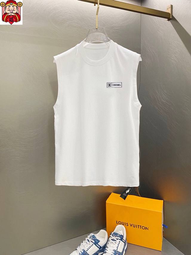 Straight brand Chanel Chanel 2025 summer new vest T-sleeve classic simple style