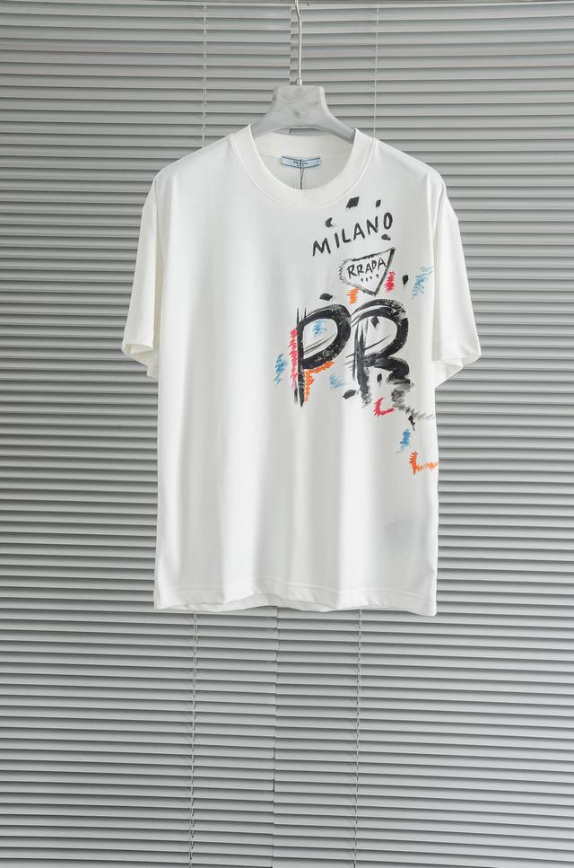 New# Pr#Ada Prada 2025 latest classic hand-painted craftsmanship heavy 260g roun